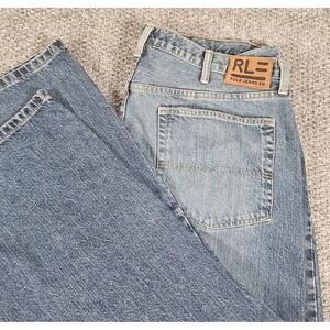 Polo Jeans Co. RL Woodrow Jeans Mens 40x30 Blue Denim Classic Fit Casual‎